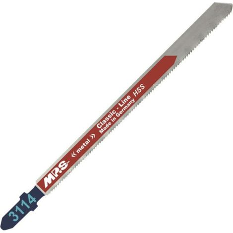 5 Lames scie Sauteuse HSS (pour acier/metal) dents fraisées avoyées 110/132Mm - 1,2mm