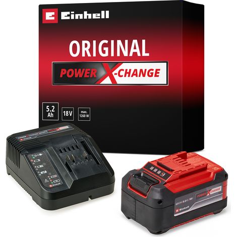 Einhell Starter Kit 5,2 Ah PXC (Lithium-Ion, 18V, 1 chargeur + 1 batterie 5,2 Ah, pour tous les appareils Einhell PXC) (1/5)