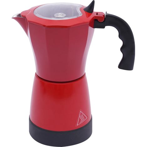 Cafetière Électrique, 480W de Puissance, Capacité de 300ml, Rouge (1/2)