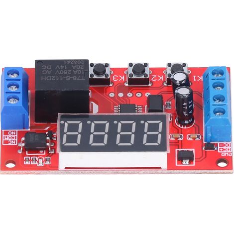 Module relais 12V programmable temporisateur retard déclenchement commutateur isolation optocoupleur (1/5)