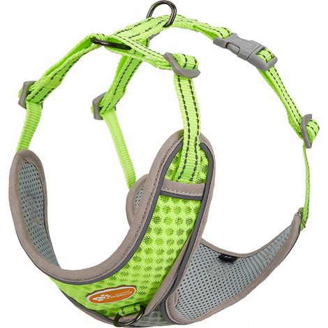 Filiyano-Harnais pour chien jaune, style gilet réfléchissant et respirant (1/5)