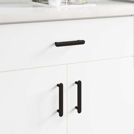 vidaXL  Cabinet Handle  474 pcs Black 121 x 16.6 x 28.3 mm Iron