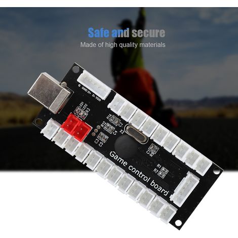 Contrôleur de Jeu d'Arcade USB en Boîtier Acrylique pour Raspberry Pi et PC
