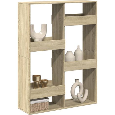 Raumteiler Sonoma-Eiche 100x33x135 cm Holzwerkstoff