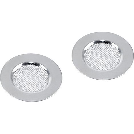 Colador de fregadero de acero de 6,5 cm, 2 unidades.