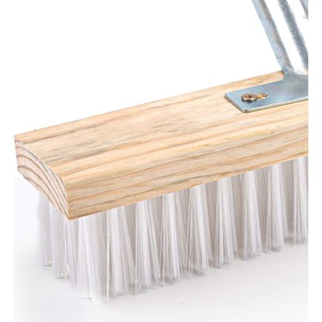 Tête de brosse de sol à poils en nylon, brosse de nettoyage robuste de rechange pour allées, marches, terrasses et carrelages, 30 cm / 11,8 pouces de long (1/5)