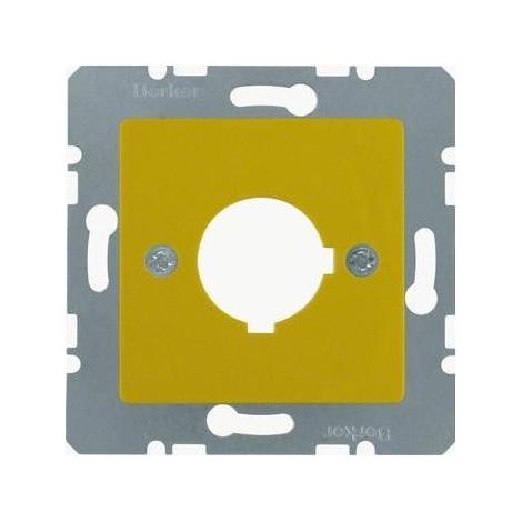 Berker Z-Platte f BG 22,5mm O Kr Zs gelb hgl 143207 (1/5)