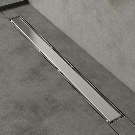 doporro Duschrinne 90cm Edelstahl Dusche Duschablauf mit Gruchstop und Haarsieb befliesbar Duschabfluss Chrom KE110 Duschablauf (1/5)