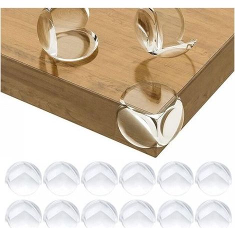 12 Pack Baby Proofing Table Corner Protectors - Child Safety Furniture Corner Guards for Desk, Crib, Fireplace, Table, Soft + Safe Round Corners & Edges (1/5)