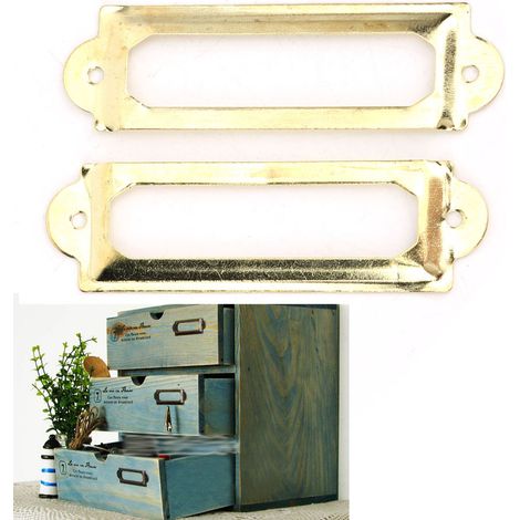 Étiquettes Rétro pour Organisateur de Bureau - Étiquettes Adhésives DIY Jaune Vif (1/5)