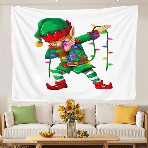 Tapisserie murale en macramé style vintage, séchage rapide, idéale pour la décoration de chambre et de fêtes. 100x75cm (1/5)