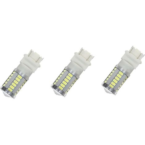 3 Pièces 3157 feux de recul led ampoules led feu arrière de voiture feu de recul de voiture lampe de recul de voiture Haute puissance lumière invertie clignotant t20 blanche (1/5)