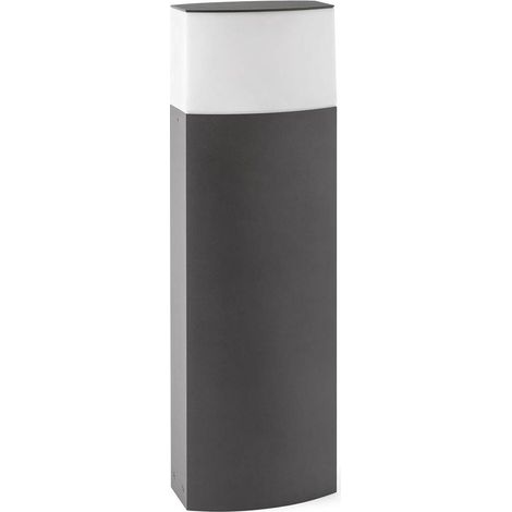 Faro Datna - Paletto luminoso corto da esterno 1 luce bianco, grigio scuro IP44, E27 (1/5)
