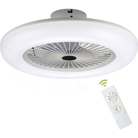 Deckenventilator mit Fernbedienung, dimmbare moderne Schlafzimmerlampe, 3 Farben für Wohnzimmer, Restaurant, Schlafzimmer (1/4)