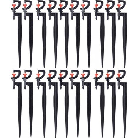 Arroseur d'arrosage, 20 pièces, Micro - arroseur Rotatif à 360 degrés de Type G (1/5)