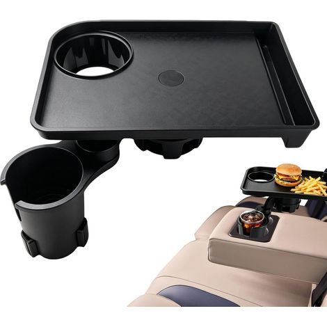 Mesa organizadora plegable para portavasos de coche (1/5)