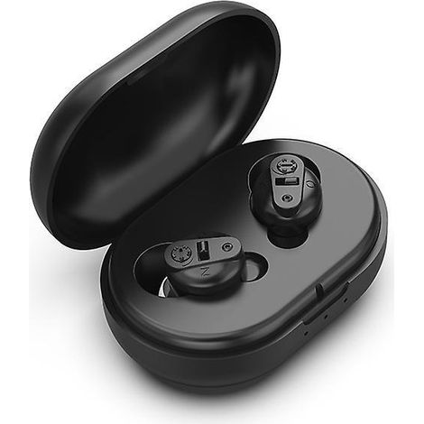 Amplificateur de son personnel portable pour oreillettes, boosteur audio haute fidélité, ampli vocal mini avec contrôle du volume, accessoire d'écoute discret pour musique et conversations, compatible (1/5)