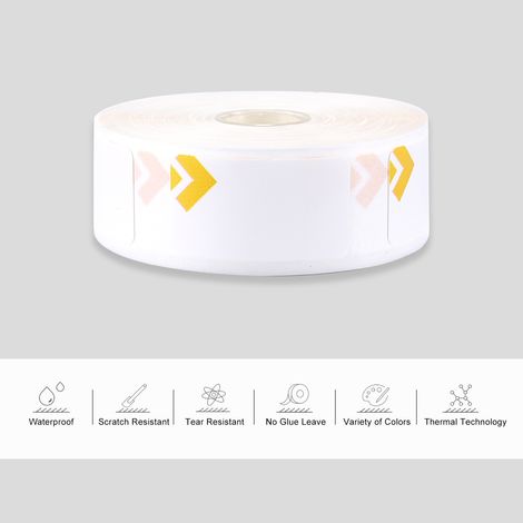 Étiquettes thermiques imprimables, code-barres, prix, taille, nom, vierges, imperméables et résistantes à la déchirure, 12 x 22 mm, 260 étiquettes/rouleau, pour l'organisation de la maison, les superm