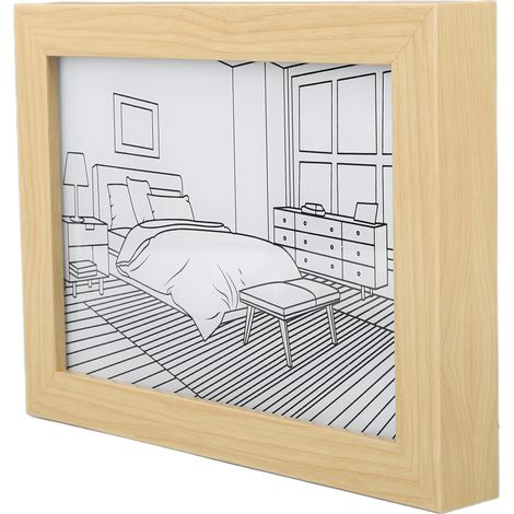 Tableau lumineux LED, 3 modes d'éclairage, port USB, bois acrylique, peinture lumineuse à faire soi-même, décoration intérieure, chambre, bureau, 32 x 23 x 3 cm (1/5)