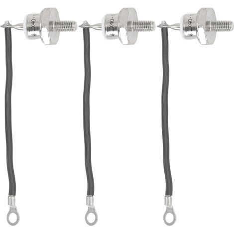 Moteur Diesel professionnel de Diode de redresseur de générateur de 3 pièces avec le câble pour la ligne noire négative de 40A (1/5)