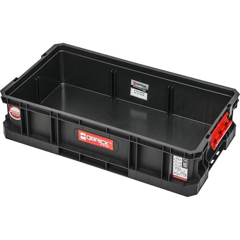 Qbrick – Boîte à outils modulaire grande capacité 14,3 l – Compartiments ajustables – Polypropylène recyclé – Pour chantiers humides et espaces confinés