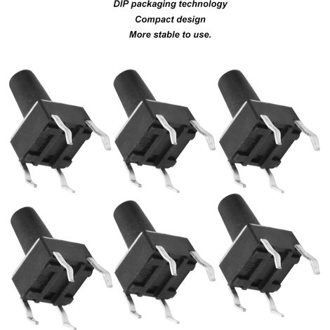 100 boutons-poussoirs tactiles instantanés de haute qualité (DIP) 6610 mm (1/5)