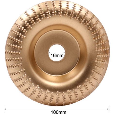 Set di 3 dischi abrasivi per smerigliatrice angolare, dischi per intaglio del legno, dischi abrasivi per taglio, sagomatura e lucidatura del legno (oro rosa) (1/4)
