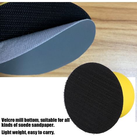 Cale à poncer manuelle en mousse 7,6 cm avec fixation auto-agrippante sans poussière (1/5)