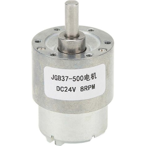 24V Gleichstrom-Getriebemotor, 8 U/min, selbsthemmend, hohe Leitfähigkeit, Robotergetriebe, hohes Drehmoment, für Heimwerker, robust und zuverlässig. (1/5)