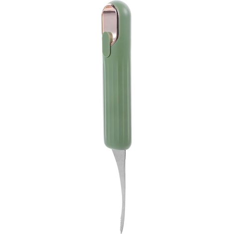 Décortiqueur Crevettes en Acier Inoxydable Vert, Éplucheur Ergonomique Rangement Facile, Outil Sûr Usage Quotidien Cuisine (1/5)