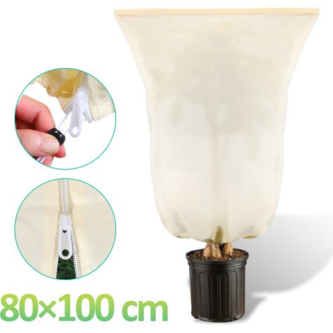 Randaco Winterschutz Wintervlies 2x 100g/m² für Kübelpflanzen Pflanzen 80x100cm Frostschutz Gartenvlies