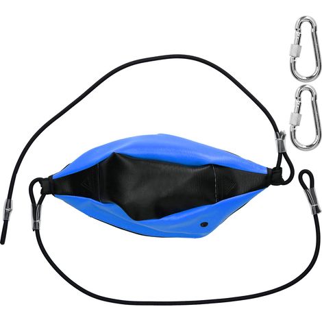 Ballon de Boxe Suspendu - Sac de Frappe Double pour Entraînement Fitness et Gym - Accessoire d'Exercice Bleu et Noir (1/5)