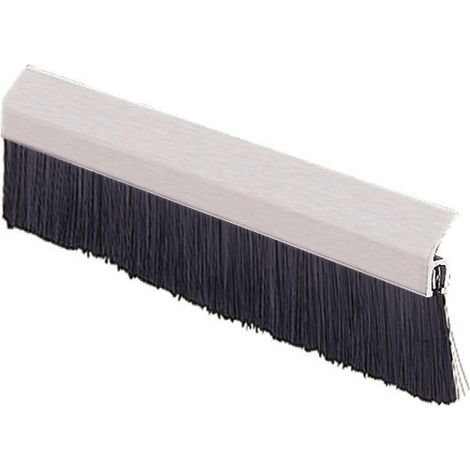 Brosse en bande RS PRO en Aluminium, Nylon noir, 150mm x 13,5 mm x 13.2mm ( Prix pour 1 )
