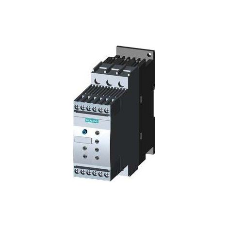 Siemens Arrancador suave S0, 38A, 18,5kW/400V, 40 grados, AC200-480V, AC/DC110-230V, 3RW40281BB14