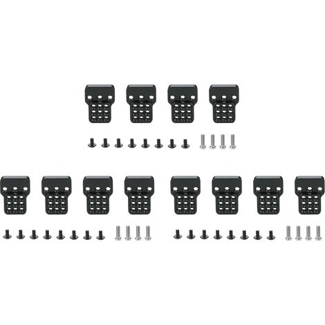 12x SièGe D'Extension de Support D'Amortisseur RéGlable en MéTal pour C14 C24 C34 C44 B14 B16 B24 B36 1/16 PièCes de Voiture RC, Noir (1/3)