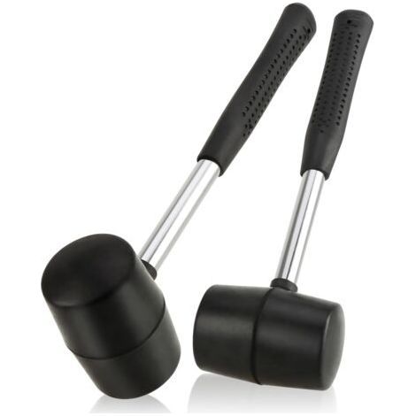 2 Rubber Hammer 590 g - Camping, Tent and Outdoor Accessories - Stable and Non-Slip Handle - Camping Hammer, Soft Face Hammer for DIY Crafts (1/5)