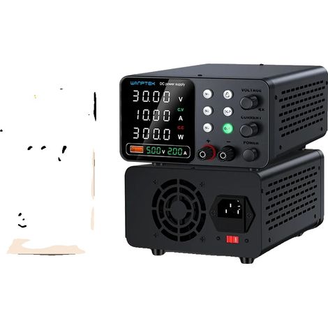 Fuente de alimentación de CC, voltaje ajustable, diseño compacto, color negro TPS-C3010 (1/2)