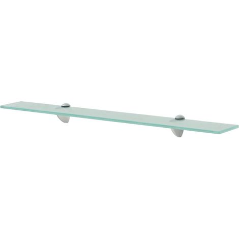 Elegante mensola di design da parete in vetro 70 x 10 cm vetro da 8 mm 2702123/2