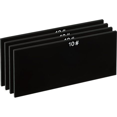 Soudure Len Ombre 10 Verre 4-1/4"x 2", 4 Paquet Durci Verre Noir Obscurcissement Filtre Plaques Couvercles Remplacement pour Soudure Casque Capuche (1/5)