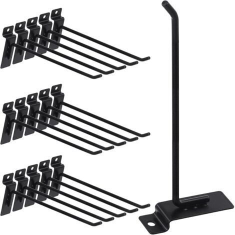 20 Pack 8" Heavy Duty Slat Board Hooks Assortment - Slat Board Accessories - Pegboard Wall Hooks - Retail Display Hooks (1/5)