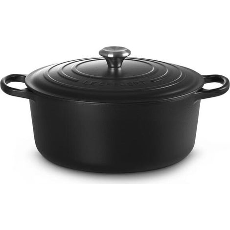 Le Creuset Signature Cocotte Redonda 30 cm Negro Mate
