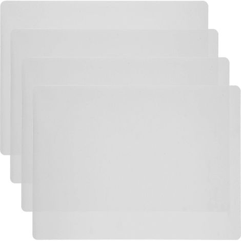 Lot de 4 sets de table en silicone anti-brûlure pour comptoir et table de cuisine-40.00X30.00X0.55CM-grey (1/4)