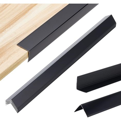 Lot de 10 protections d'angle en aluminium en forme de L pour mur, armoire, plinthe, décoration de cadre de porte (1/5)