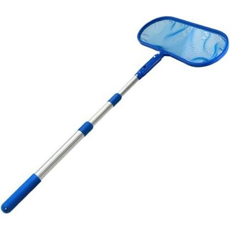 Épuisette de piscine Crystals – Épuisette de piscine avec manche télescopique extensible – Épuisette de bassin à mailles fines pour fontaines, baignoires, spas et aquariums (1/5)