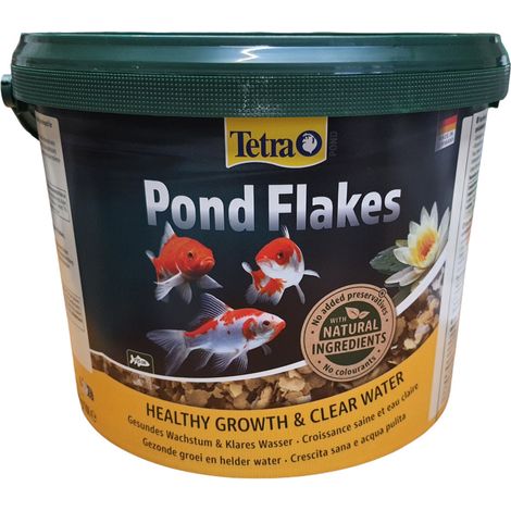 Pond Flakes seau de 10 Litres,1.8 kg aliment flottant pour poisson de bassin - Tetra