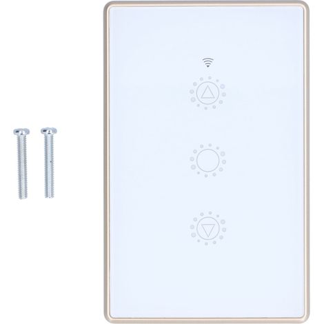 WiFi Smart Switch Curtain Dimmer for Tuya Remote Control Metal Frame US Standard 95‑250V