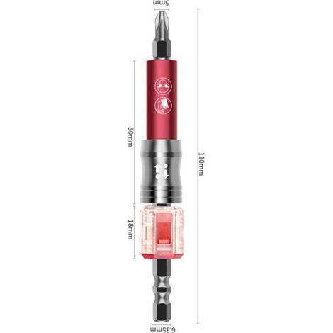 Douille Pour Tige - Embout Magnétique Pour Assemblage De Meubles En Bois - Compatible Avec Tournevis Standard - 1 Pièce (1/5)