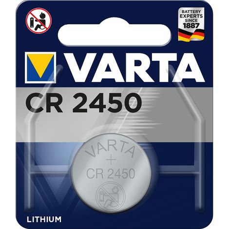 Pila Varta lithium cr2450 3v blíster 1 unid ø24.5x5.0mm