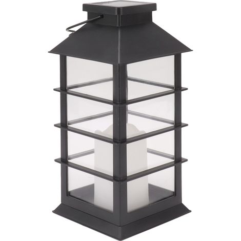 de 2 lanternes solaires suspendues design bougie LED