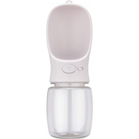 Bouteille d'eau Portable pour Chien,350ml Bouteille d'eau de Voyage antibactérienne de qualité Alimentaire pour Chien et Chat, Eau Potable pour Animal de Compagnie en Plein air, blanc (1/5)